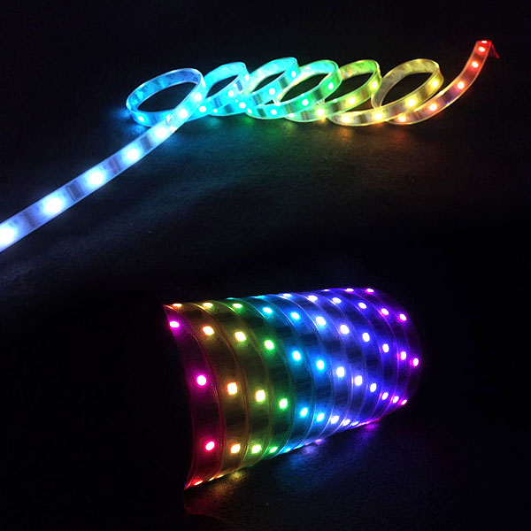 LPD6803 DC12V Series Flexible LED Strip Lights, Programmable Pixel Full Color Chasing, Outdoor Waterproof IP67, 150LEDs 16.4ft Per Reel By Sale LPD6803 DC12V Series Flexible LED Strip Lights, Programmable Pixel Full Color Chasing, Outdoor Waterproof IP67, 150LEDs 16.4ft Per Reel By Sale